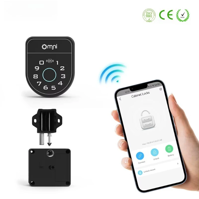 Child Baby Safety Sliding Door Cabinet Digital Locks Push Locker Finger Print Smart Rfid Battery Password Cabinet Locker Lock