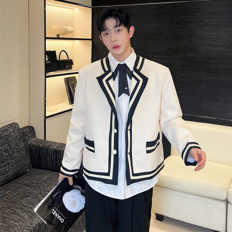 IEFB Korean Style Suit Coat Trend Men\'s Fashion College Style Jacket Personality Casual Male Blazers Autumn New Clothing 9C2372