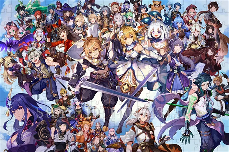 原神 キャラクター パズル 大人 子供 手作りおもちゃ & ホビー アニメ ジグソーパズル ユニークなギフト