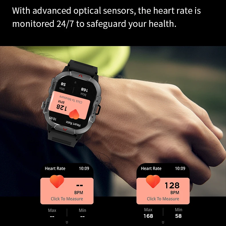 2025 nuevo reloj inteligente para deportes al aire libre con linterna LED pantalla de 2,01 pulgadas batería grande impermeable BT llamada reloj inteligente para Xiaomi