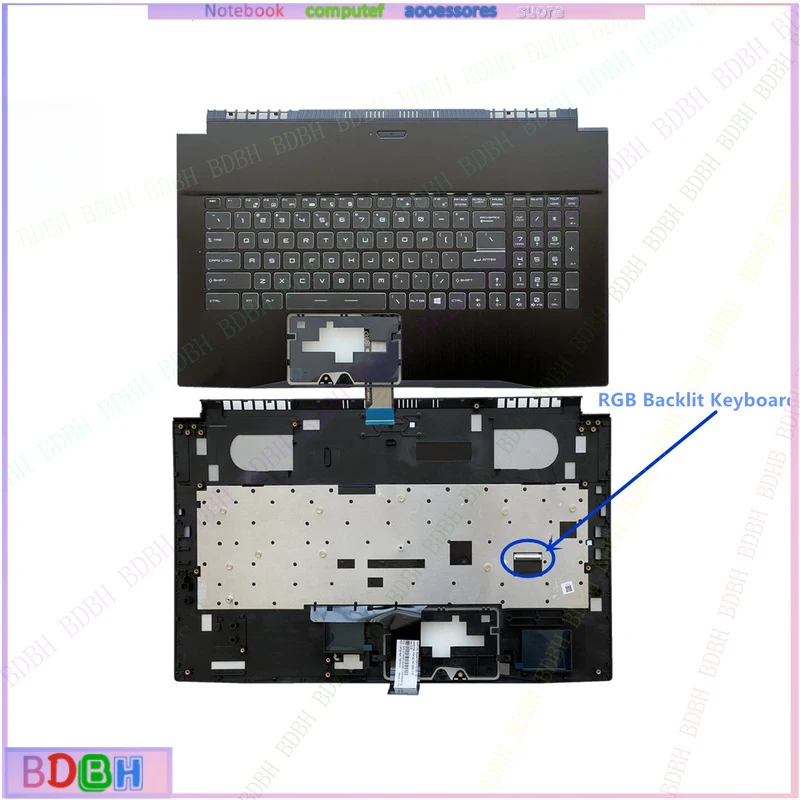 New For MSI GF75 MS-17F1 17F2 17F3 17F4 17F5 Upper Case Palmrest Cover / Bottom