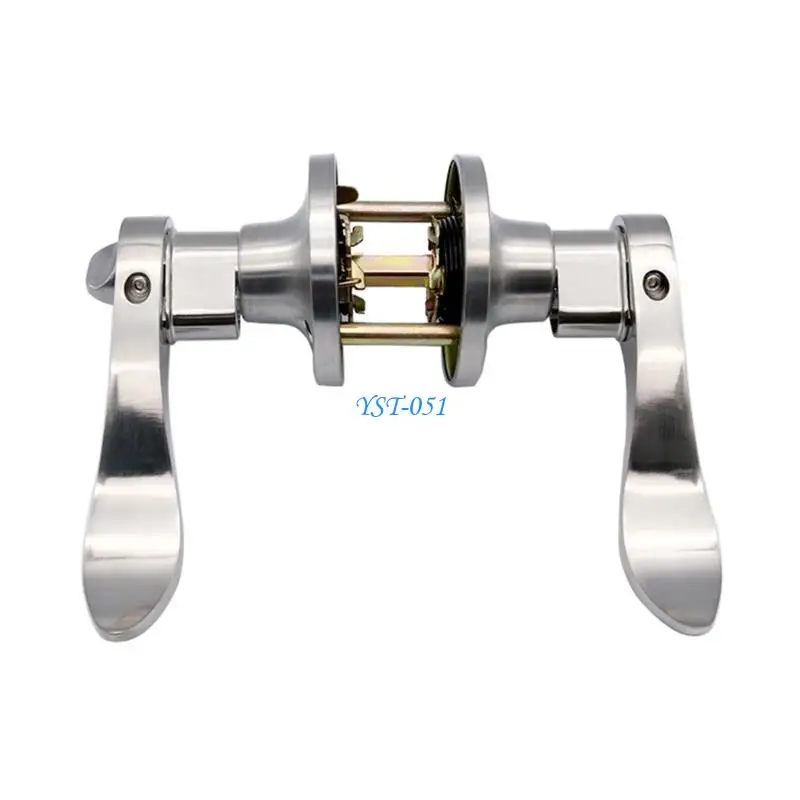 E15A Modern Metal Lever Lock Set with Interchangeable Handles Smooth Surfaces Reversible Door Lever Lock Upgrades for Homes