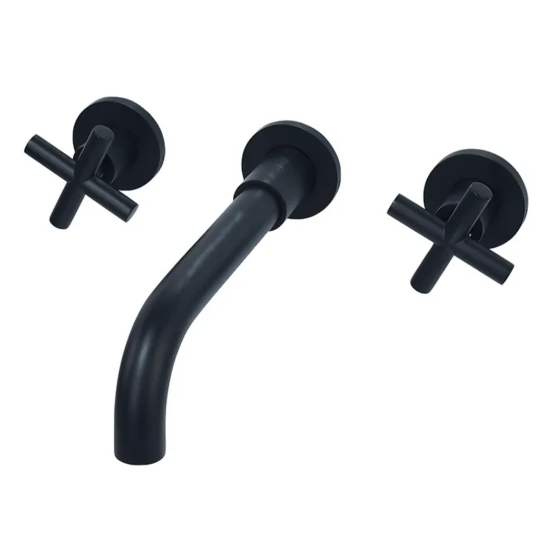 

All copper concealed, split type, double basin, faucet into wall type, faucet AM1025