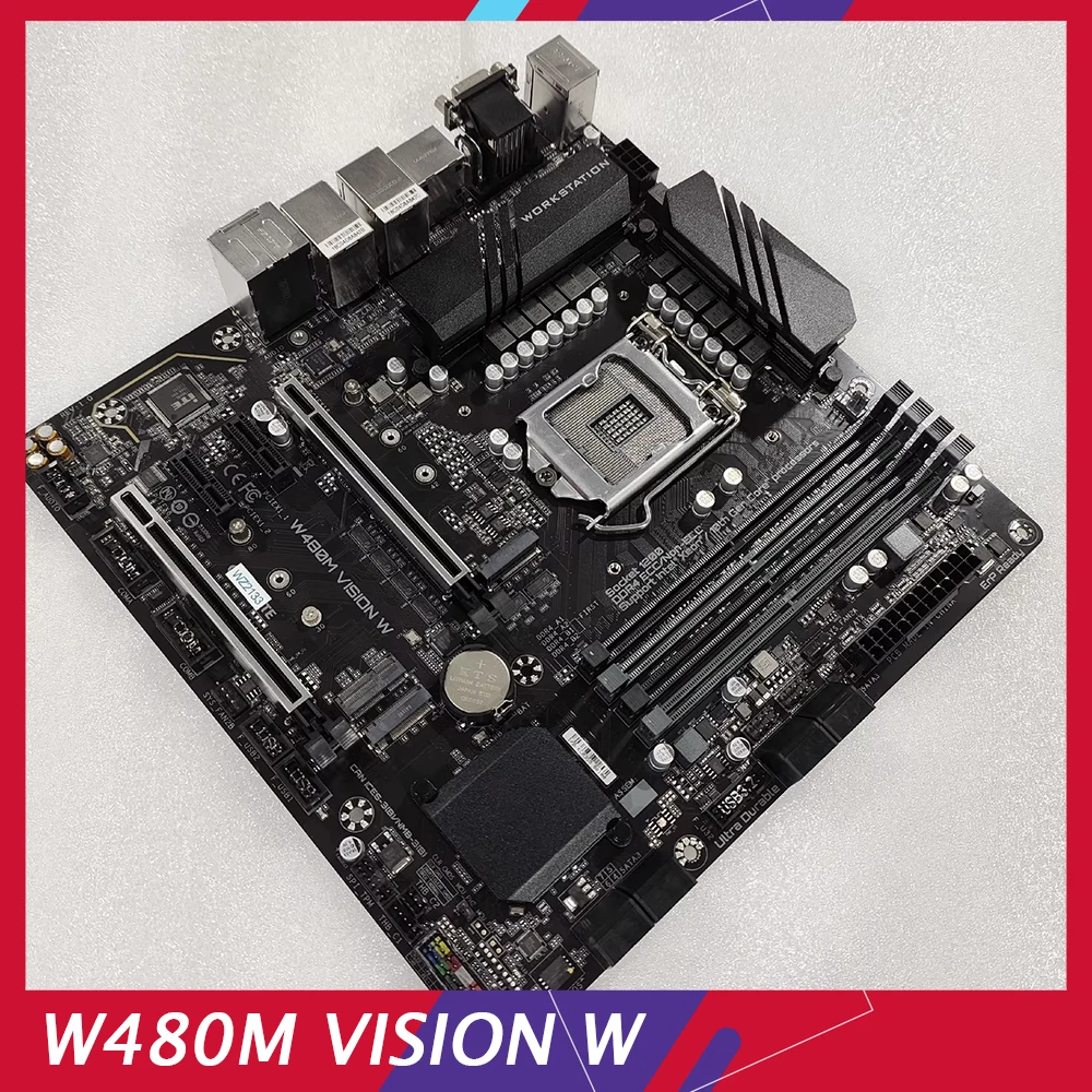 Workstation Motherboard For Gigabyte M.2 DDR4 LGA 1200 Support W-1200 W-1300 CPU PCIE 4.0 W480M VISION W