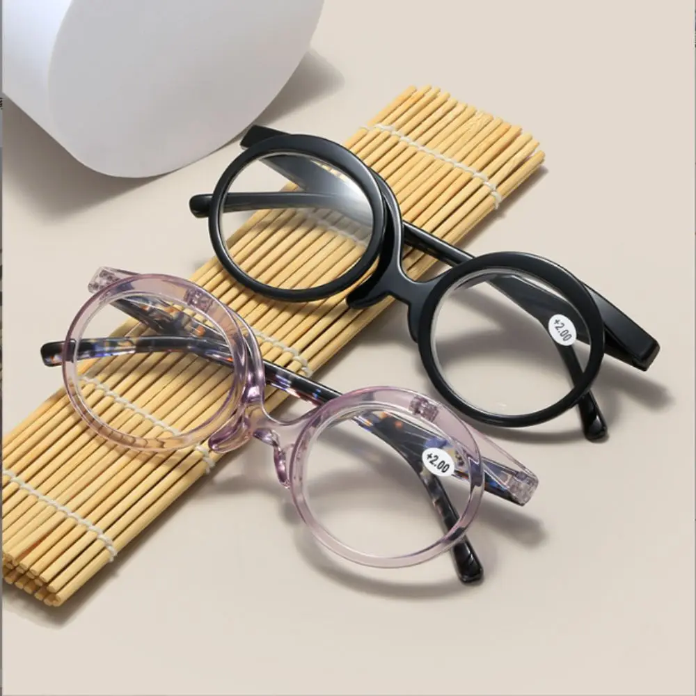 +1.0~+4.0 Diopter Rotating Makeup Reading Glasses Colourful Frame Eyewear Cosmetic Glasses Vision Care Flip Down Lenses