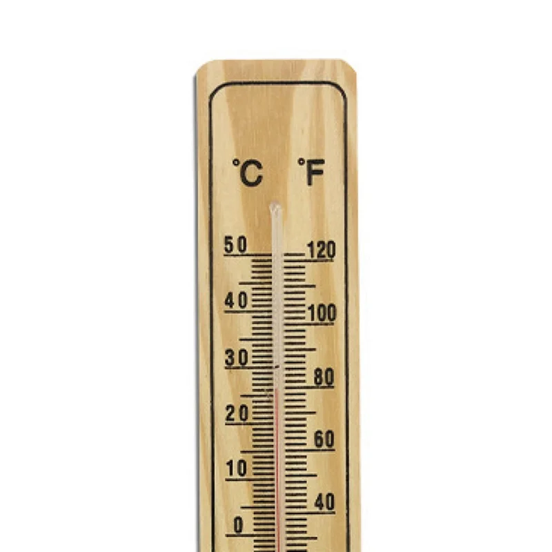 

A89X 5 Piece Wood Thermometer Medium-Sized Glass Thermometer And Household Thermometer