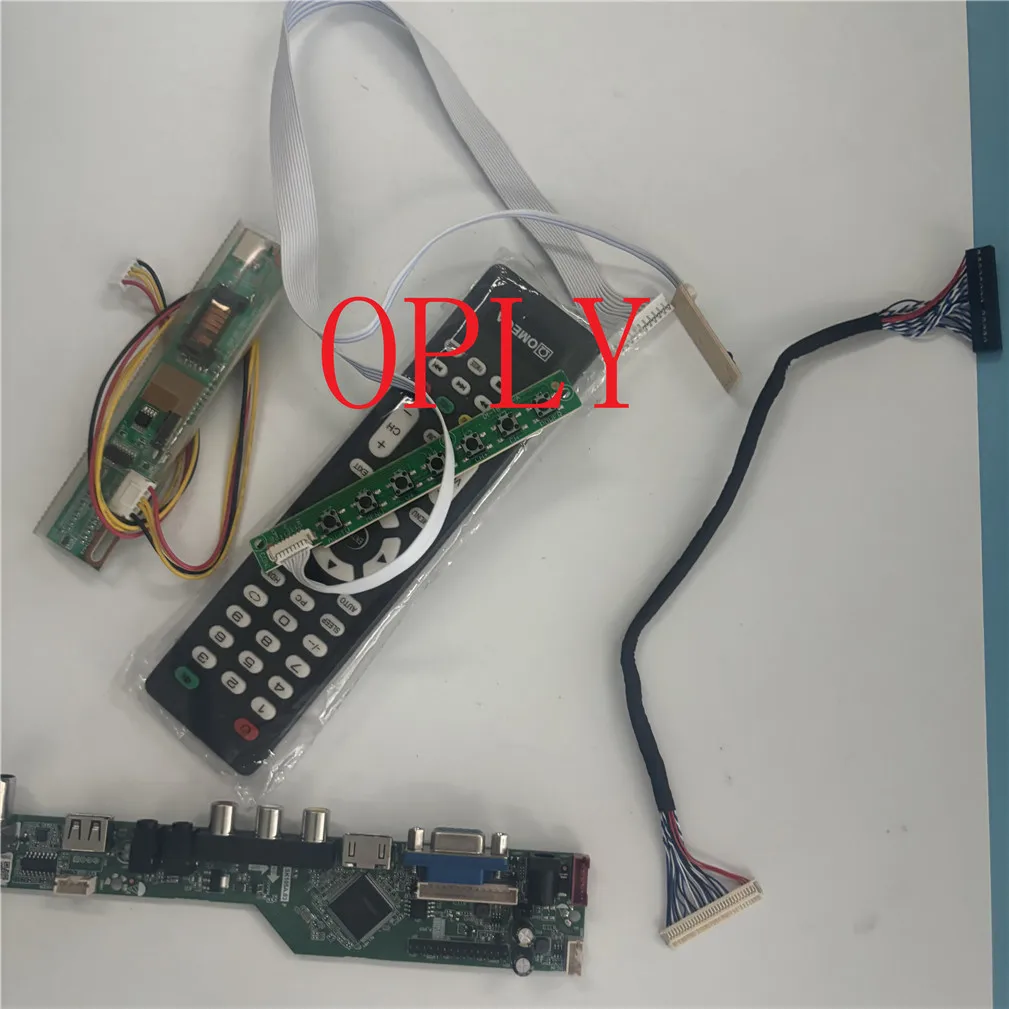 TV Controller driver board AV screen monitor kit for LQ164D1L LP164WD1 16.4" 1600X900 VGA HDMI-compatible USB RF  LCD panel DIY