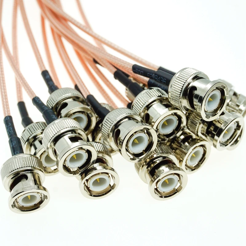 5Pcs-20Pcs RG316 BNC Male to BNC Male Plug Q9 Connector Crimp RF Coaxial Pigtail Coax Jumper Extension Cable FPV 15cm 30cm 50cm