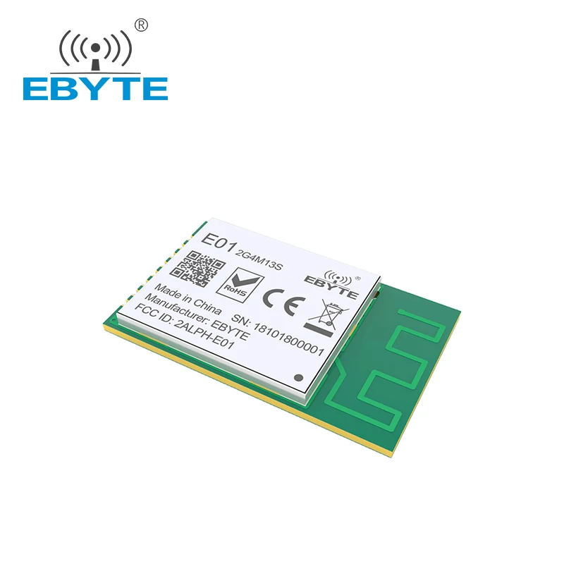 Nrf24l01p chips 2.4g módulo sem fio ebyte E01-2G4M13SIOT componentes eletrônicos sem fio transmissor receptor