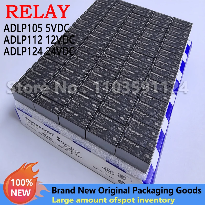 

100PCS/Box RELAY ALDP105 ALDP112 ALDP124 5V 12V 24V DC New and Original Power Relay
