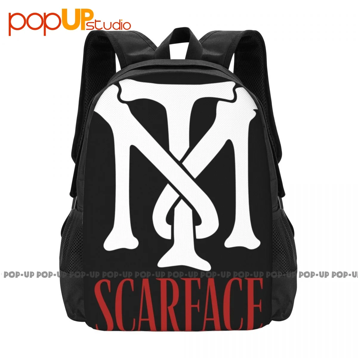 Scarface Tm Logo Mob Mafia Al Pacino Tony Montana Backpack Large Capacity Travel Foldable Eco Friendly School Sport Bag