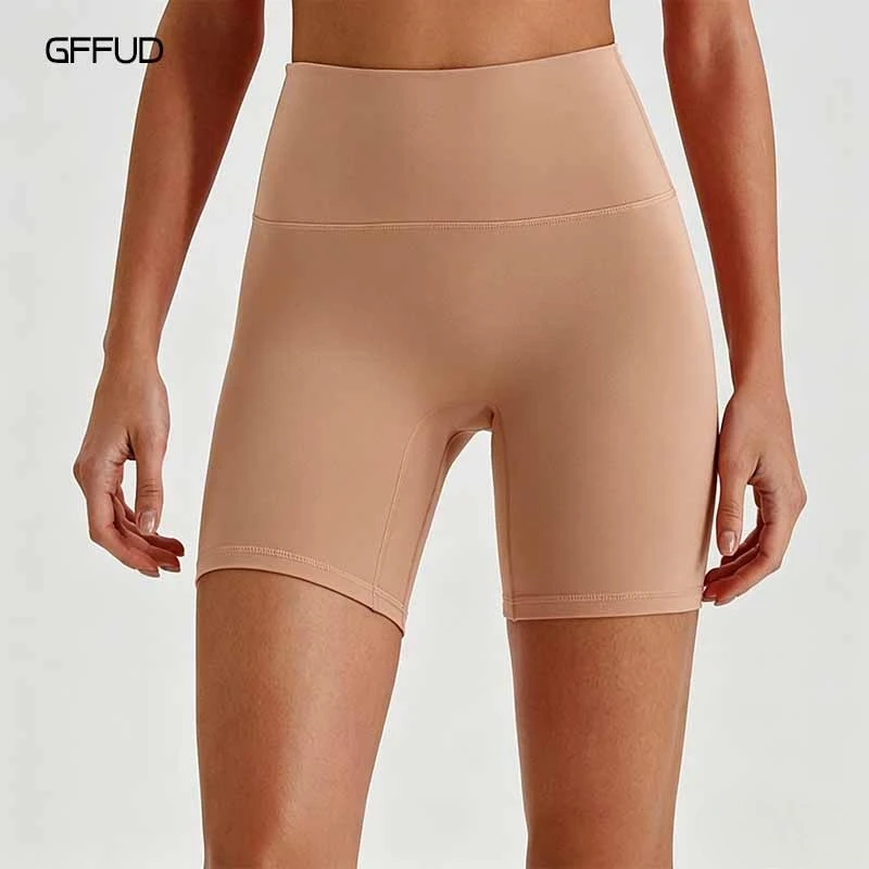 High Quality Yoga Shorts Women Cycling Shorts Naked Feeling High Waist Gym Running Tight Summer Butt Lifting Workout Pants