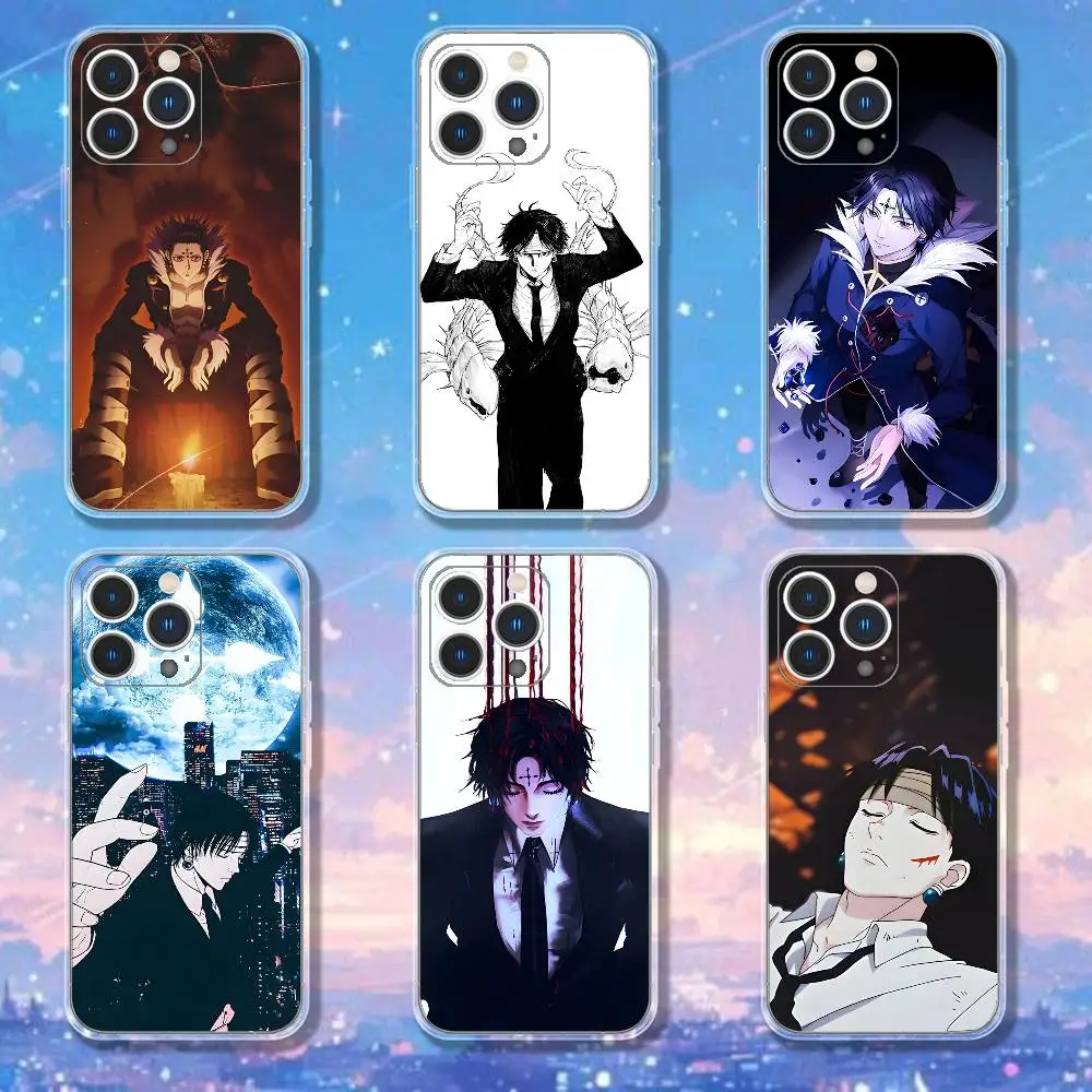 

C-Chrollo L-Lucilfer Phone Case For iPhone 17,16,15,14,13,12,11 Pro,Max,Plus,X,XS,XR,SE4,E Mini Transparent Soft Cover