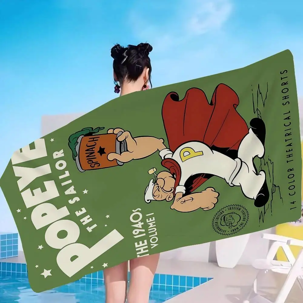 P-PopeyeS The S-Sailor cartoon Microfiber Beach Towel Absorbent Quick dry Soft Yoga Swimming Resort Mountain Climbing Towel