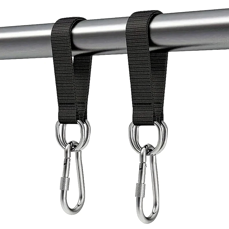 Gym Single Bar Extension Belt Tree Swing Straps 200kg Heavy Duty Hook Ring Hanging Belt Connecting Belt For Hammock Punching Bag