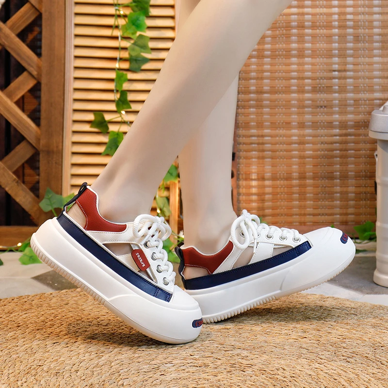 2024 New Casual Canvas Platform Women Sneakers Lolita Sports Shoes Tennis Flat Vulcanize Running Fashion Womenshoes