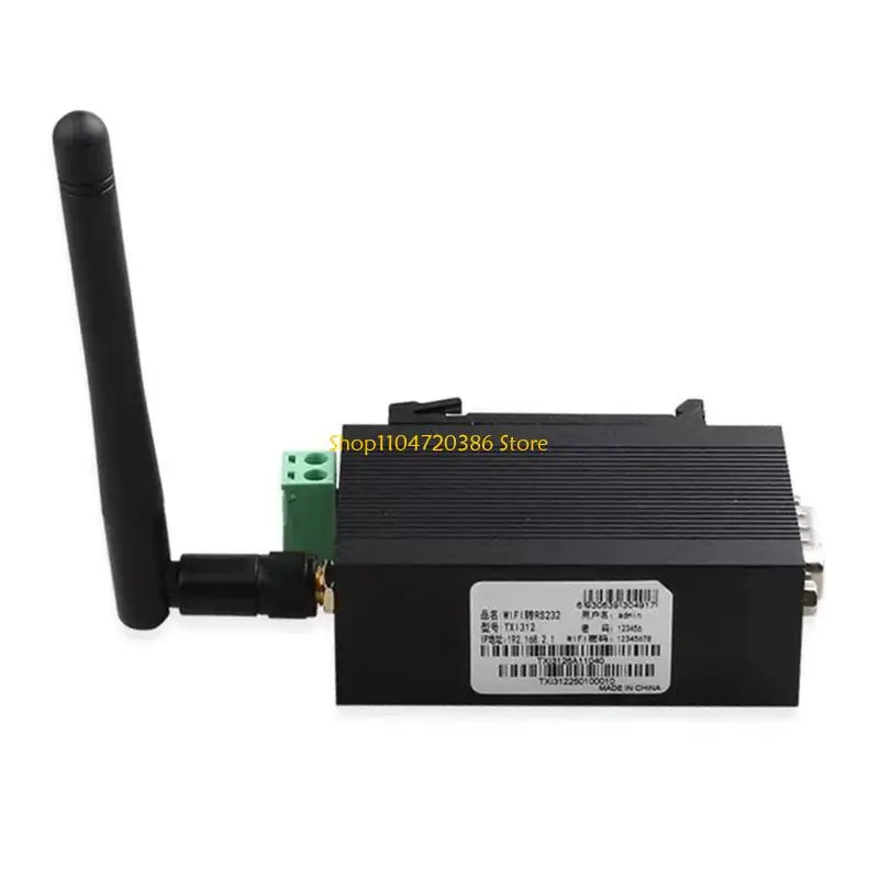 K0EA Servidor serial sem fio TXI312 eficiente RS232 para conector WiFi/RJ45 aumenta a compatibilidade aplicações inteligentes