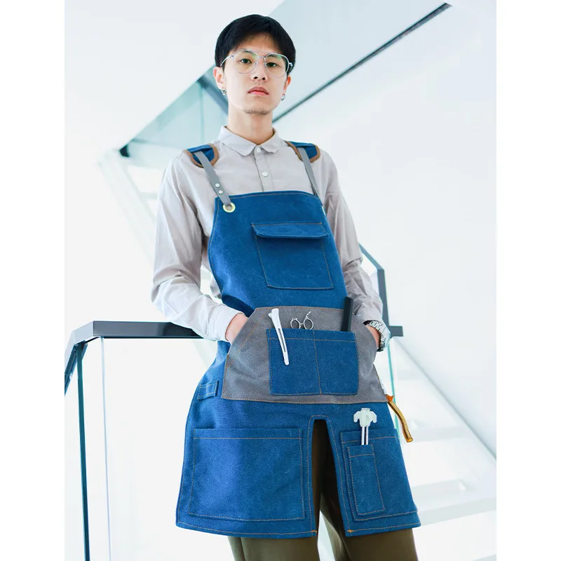 Apron Outdoor Camping Vintage Wearable Thickened Home Gardener Woodworking Craftsman Men's and Women's Work Dress Apron