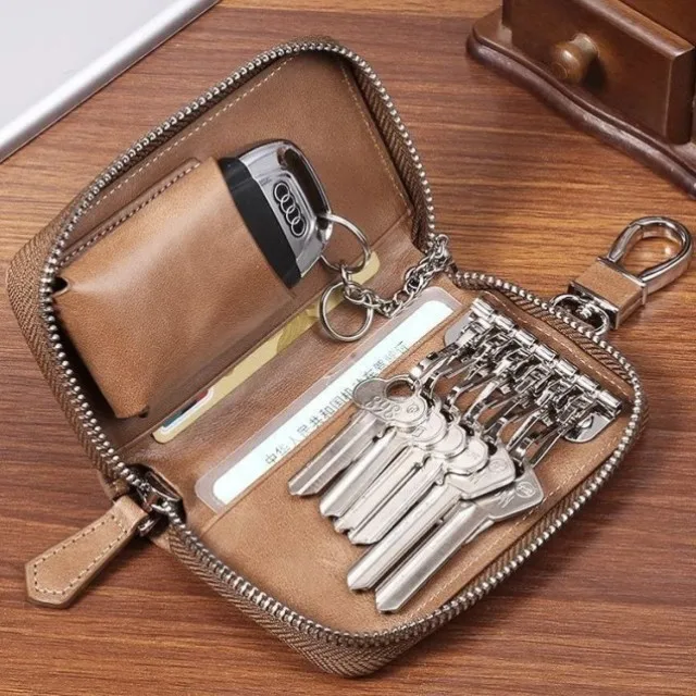 

Мужская сумка для ключей, новинка 2025, большая сумка для хранения автомобильных ключей из натуральной кожи Capaci, мужская сумка для ключей Auile Lo, автомобильный ключ