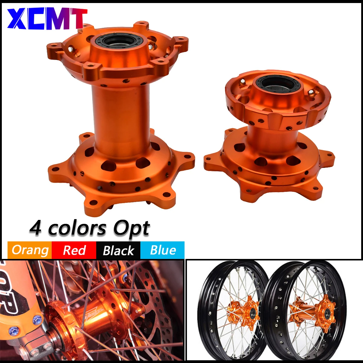 

Motorcycle CNC Machined Front Rear Wheel Hub 36 Holes Rims Spokes For KTM SX XC HUSQVARNA FC TC GASGAS MC EX 125-450 2016-2023