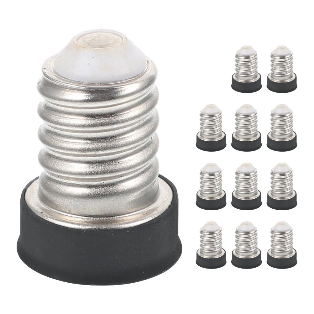 

Набор из 12 переходников для цоколя лампы E14 на E12, конвертер для патрона лампы, инструмент для преобразования светильников, совместимость с канделябрами