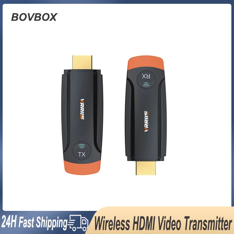 BOVBOX WL-093 Wireless HDMI Video Transmitter Receiver Extender Dongle Adapter For PC Camera Laptop To Projector Monitor TV