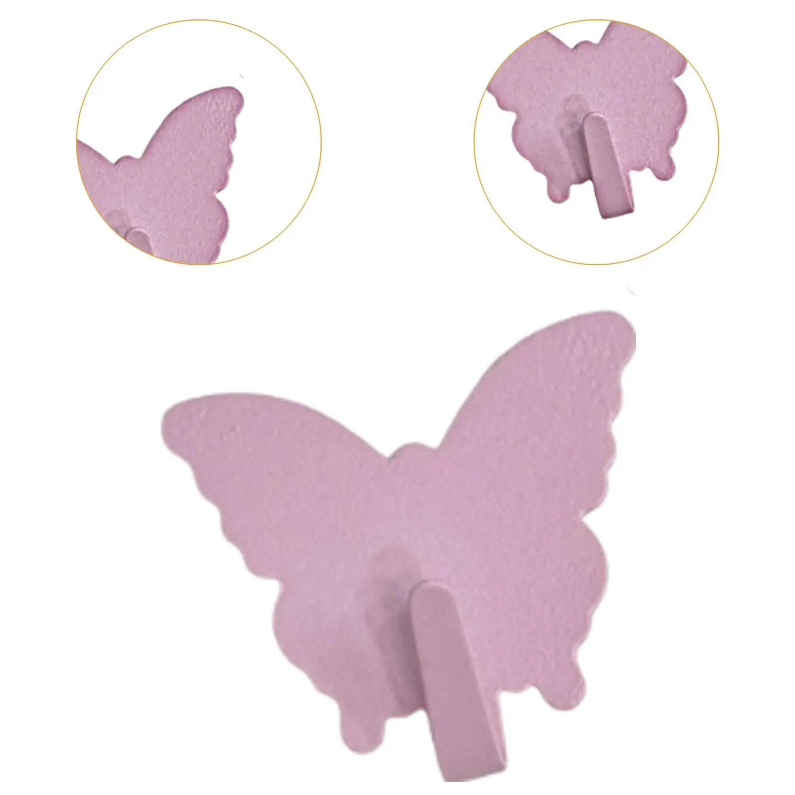 8 Pieces Butterfly Hooks Hangers Heavy Duty Decorative Coat Rack Towel Hooks for Porch Bathroom Kitchen Hanging Keys Backpack