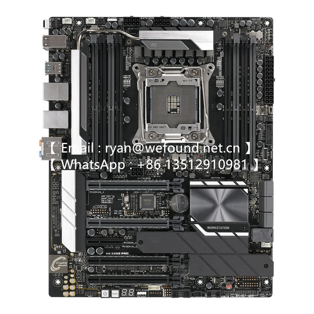 WS X299 PRO LGA2066 ATX DDR4 4133MHz, dual M.2 I210-AT, 2 x Gigabit LAN Controller(s)