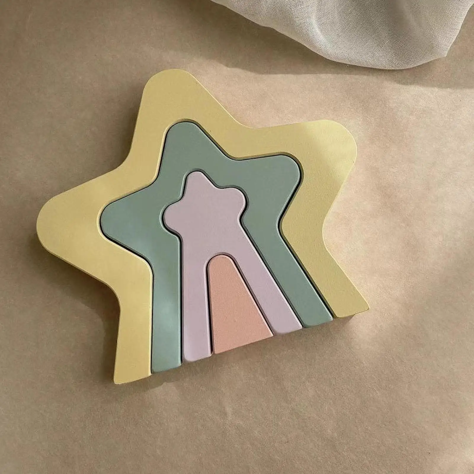 

Деревянный строительный блок, игровой набор, пазл в форме звезды для девочек и мальчиков, Обучающие игрушки, деревянные джиговые пилы, штабелируемые игрушки, подарки на день рождения