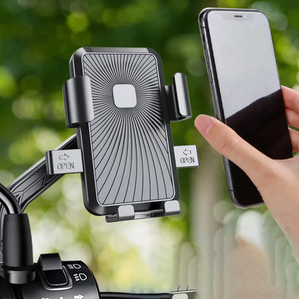 Motorcycle Bicycle Mobile Phone Holder for Electric Vehicle Scooter Cycling Mountain Phone Stand Handlebar Mount