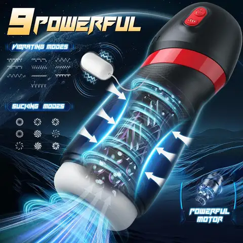 Male Masturbator 9 Sucking Vibrating Modes Blowjob sexx Toys App Control Peniss Pump 3D Textured Sleeve Pocket Pussyy for 18 Men