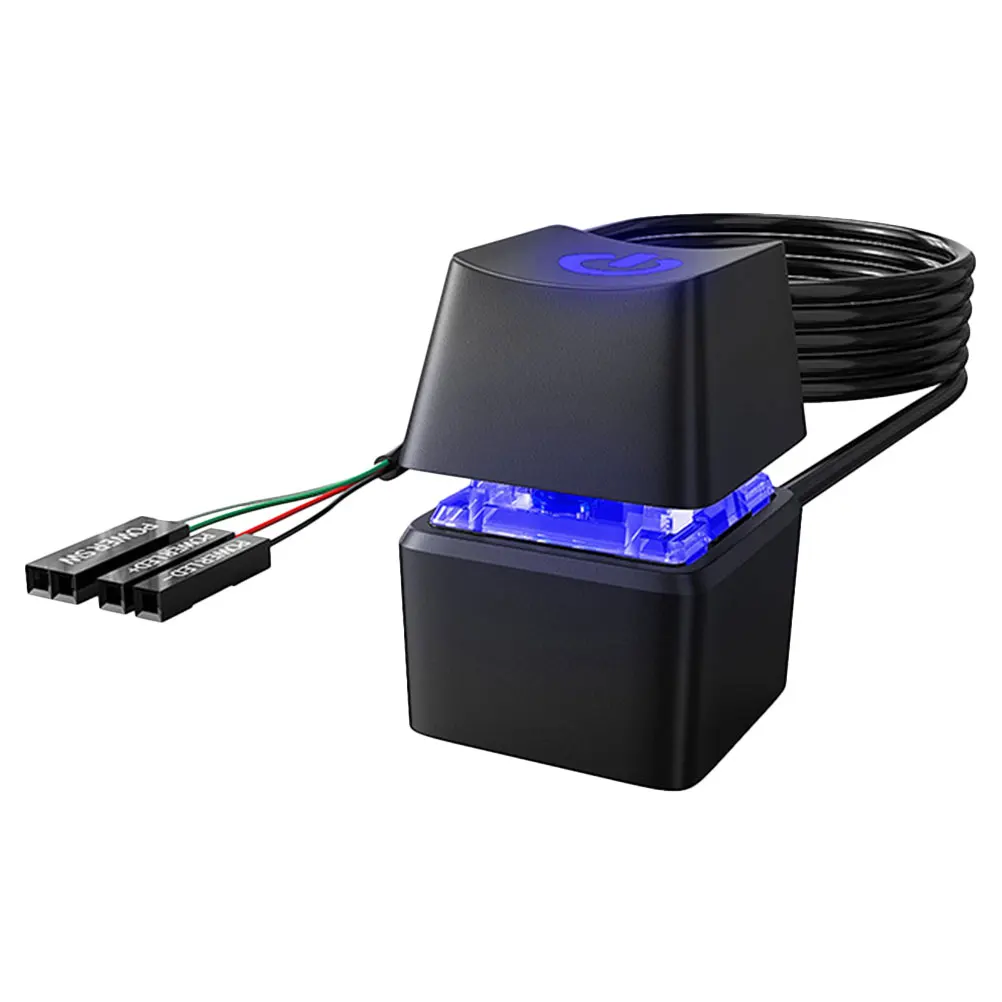 

External 1.65M Remote Power Button For Pc On Button Cable PC Desktop Case LED Indicator Gaming Accessories