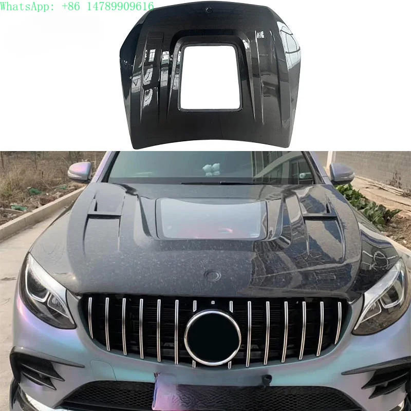 Complete OEM Facelift Conversion & Custom BuildGLC200 GLC260 GLC300 GLC63 X253 Carbon Fiber Transparent Hood For GLC 2017-2022