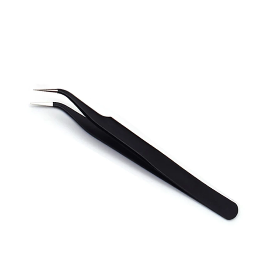 NEW Anti-Static Stainless Steel Tweezers Precision Maintenance Industrial Repair Curved Tool Home Working Model Making Hand Tool