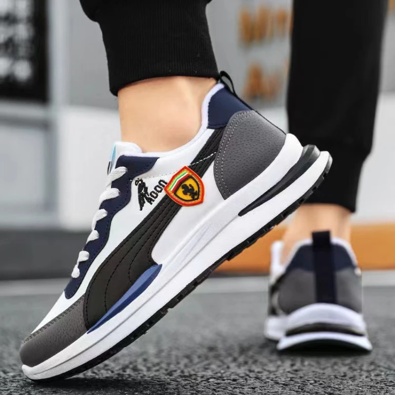 Zapatillas de deporte de alta calidad para hombre, Zapatos para correr al aire libre con cordones, Zapatos cómodos para hombre, Zapatos informales antideslizantes, Zapatos resistentes al desgaste