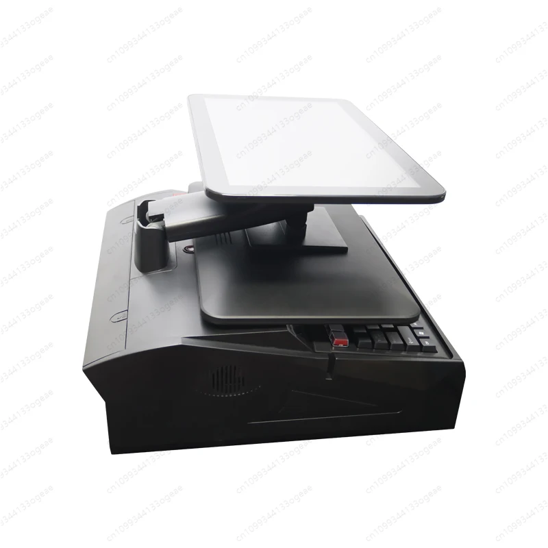 POS Keyboard 58/80mm Thermal Printer  Cash Register Pos Machine System 15.6 inch Touch Screen POS All In One  with Cash Drawer