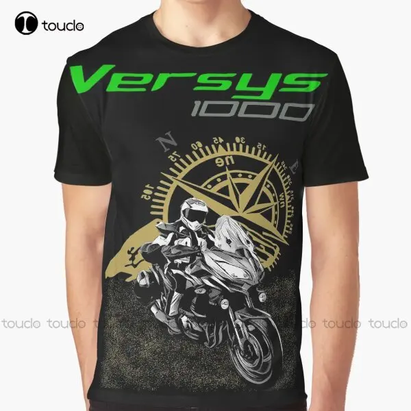 

Motorcycles, Big Trail, Moto, Motorbike Versys 1000 Graphic T-Shirt Custom Aldult Teen Unisex Digital Printing Tee Shirts Xs-5Xl