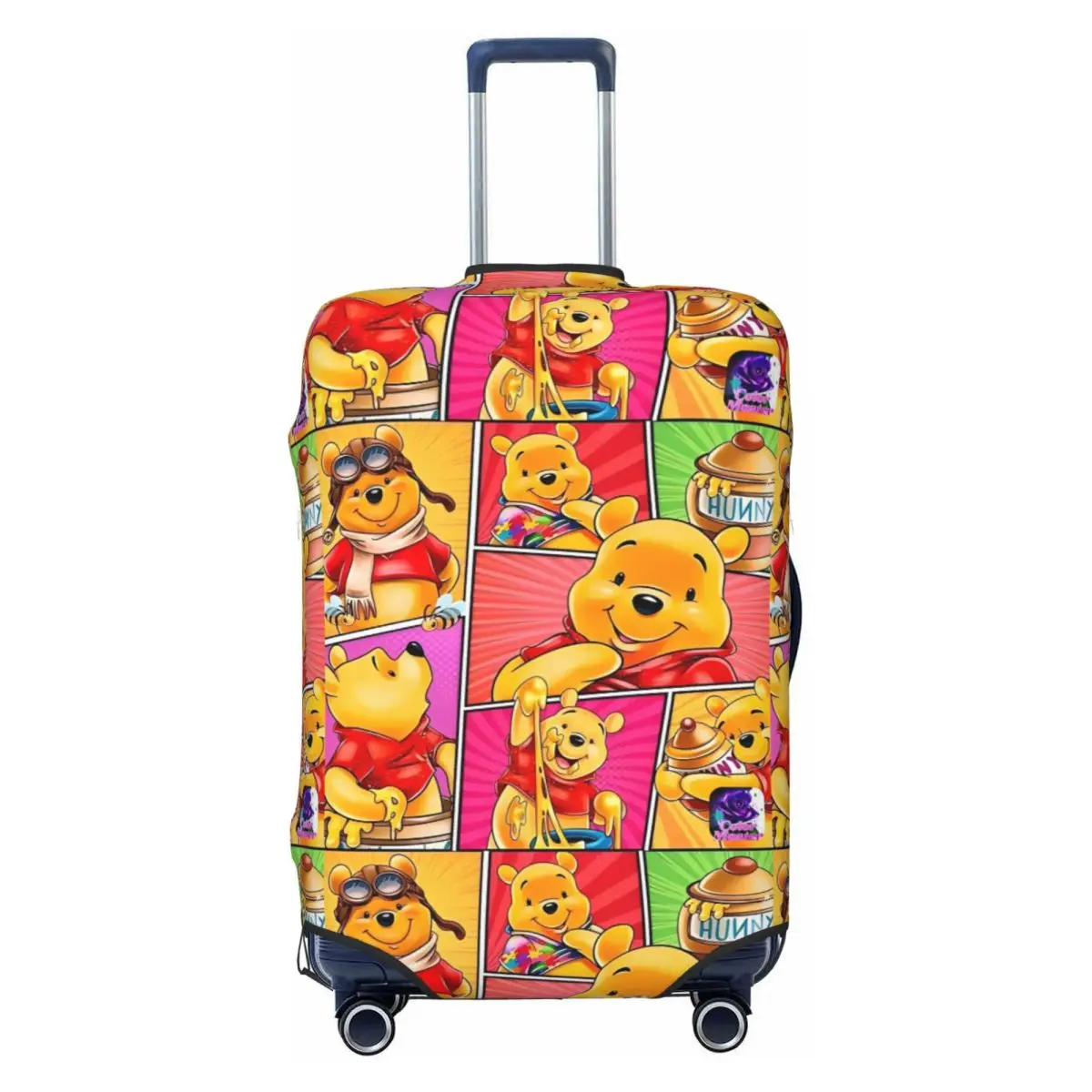 

Winnie The Pooh Piglet Suitcase Cover Animal Travel Vacation Elastic Luggage Accesories Protection