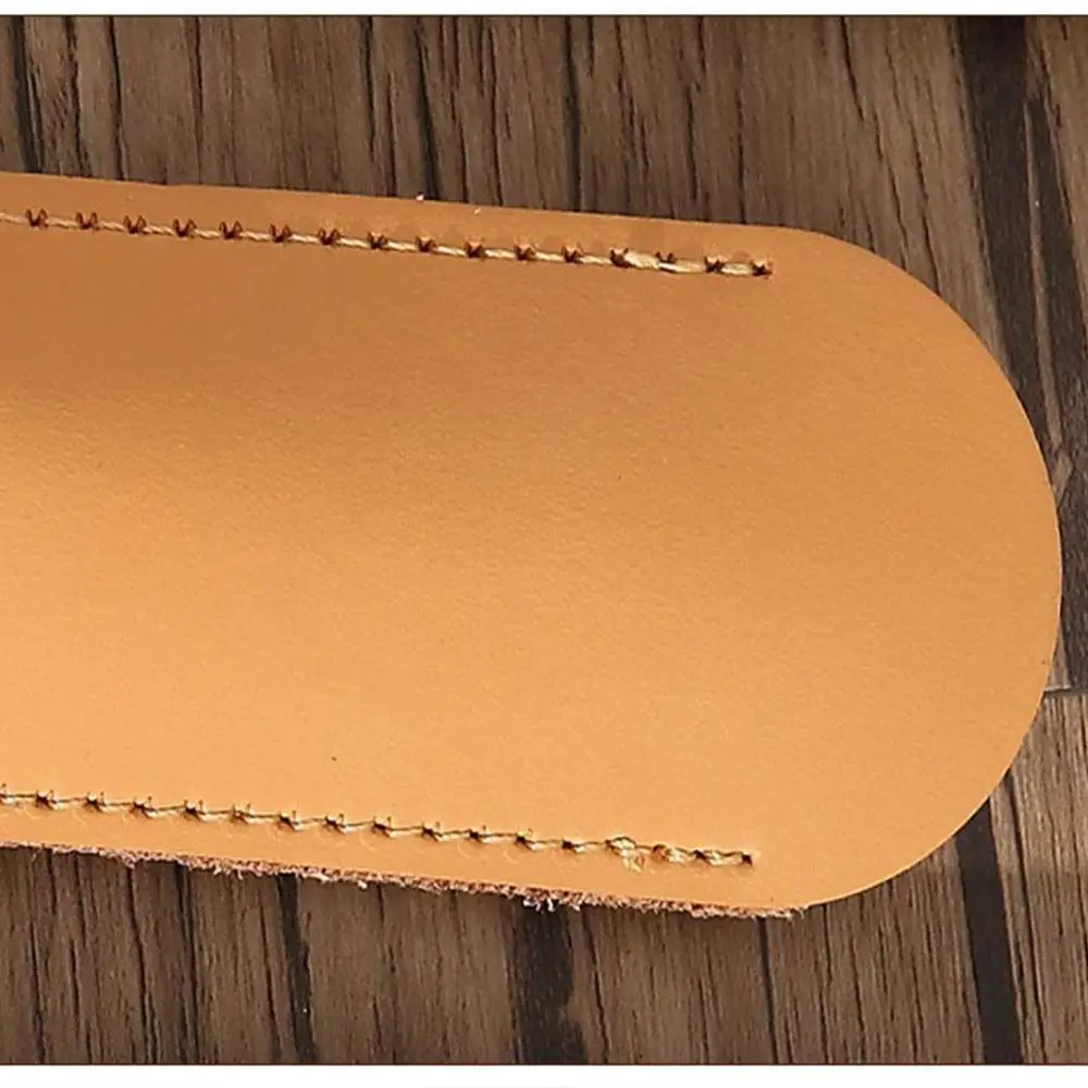 

Dedicated School Supplies Pen Storage Cover Office Stationery Pen Protector Vintage Pen Bag Leather Pen Holder Cowhide Pen Case