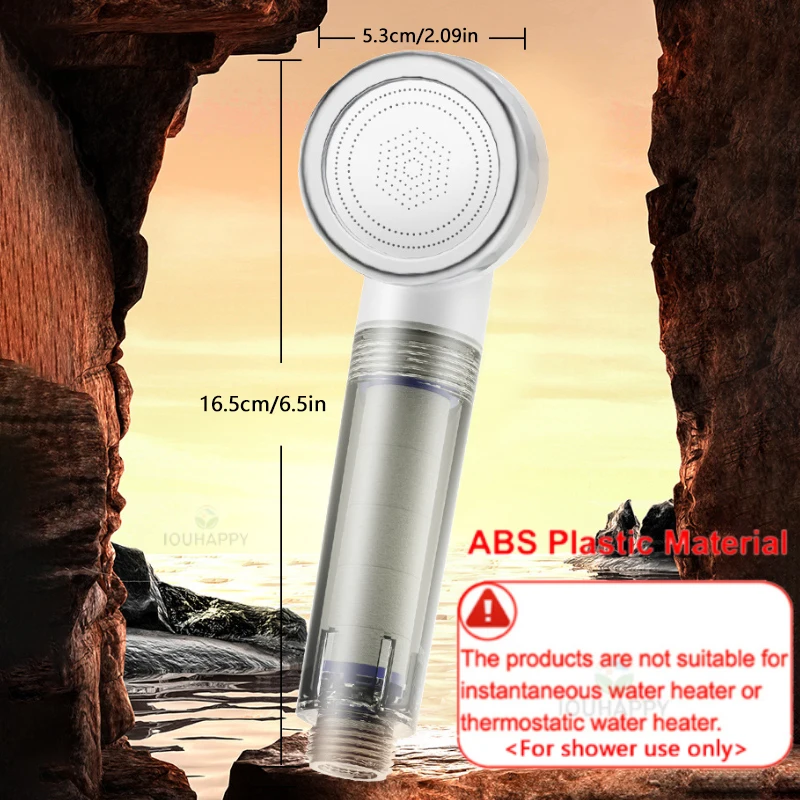 Soffione doccia ad alta pressione con filtro Mini soffione doccia a grande flusso d'acqua Spray a risparmio idrico per accessori da bagno dell'hotel