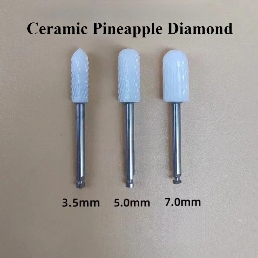 Dental  Pineapple Drill Round Bur Diamond Grinding Head Low-Speed Bur Polishing Tungsten Steel Ceramic High-Quality Steel Tools