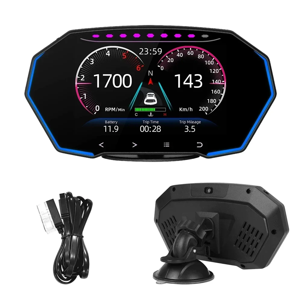 2026 Hot Selling 2023 New Hot Modern Design HUD F11 Car HUD Tpms Display 2 Multi-interface Smart Gauge