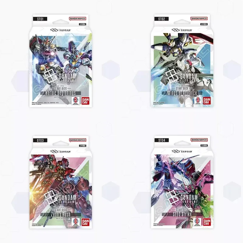 Genuine Bandai Gundam Battle TCG Card Set Chinese Booster Freedom Ascent ST1-9 Bonus Exquisite Mecha Souvenir Cards