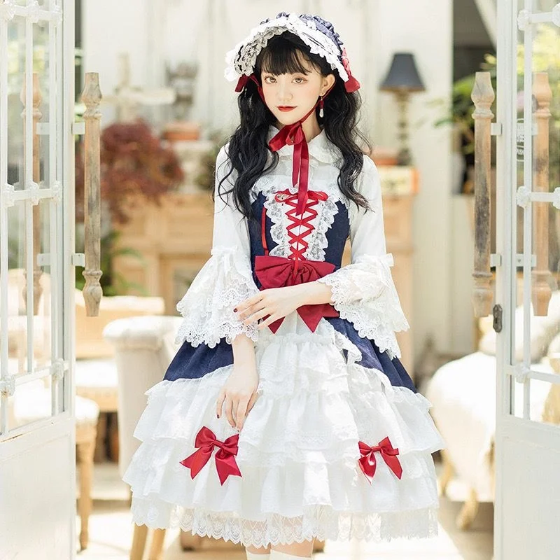 Lolita White Snow Maggie Light Flower Wedding Gorgeous Palace Princess Strap Jsk Lolita Dress Pink Dresses Lolita Hoodie