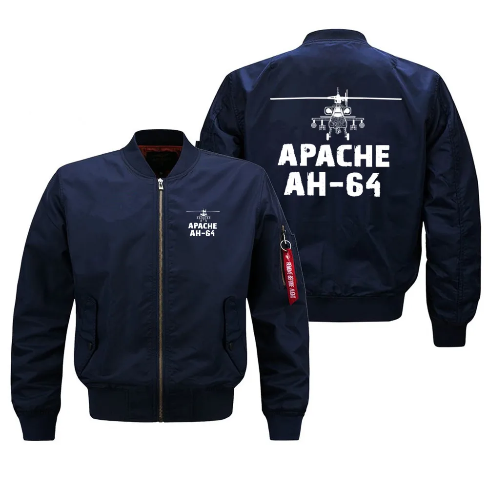 Apache ah-64แจ็คเก็ตนักบิน Ma1สำหรับผู้ชายเสื้อโค้ทเสื้อแจ็คเก็ตผู้ชายฤดูใบไม้ผลิฤดูใบไม้ร่วงฤดูหนาว