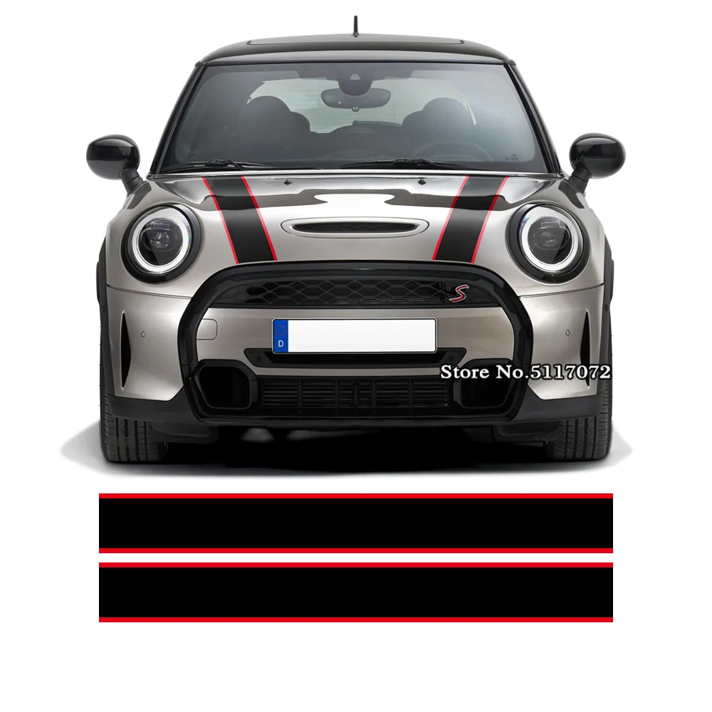 

Car Hood Decal Engine Cover Rally Line Bonnet Stripe Sticker For Mini R55 R56 R57 R58 R59 R60 R50 R52 R53 F54 F55 F56 F60