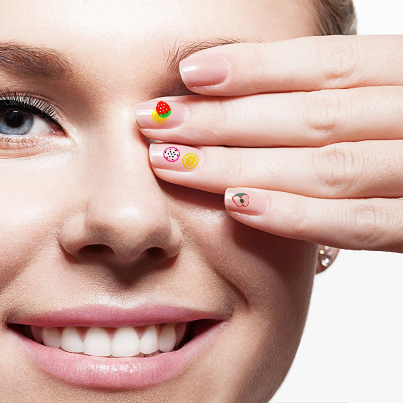 

4000pcs Polymer Clay Fruit Slices Nail Art Decorations Colorful DIY Craft Sequins Manicure Salon Use Creative Shapes