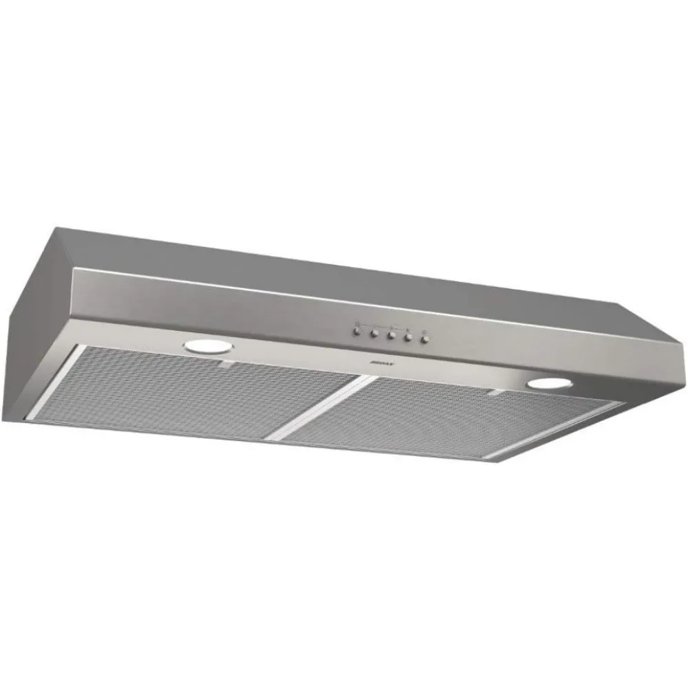 30 Inch Range Hood with LED Lights ADA Capable, 1.5 Sones, 375 Max Blower CFM, Stainless Steel