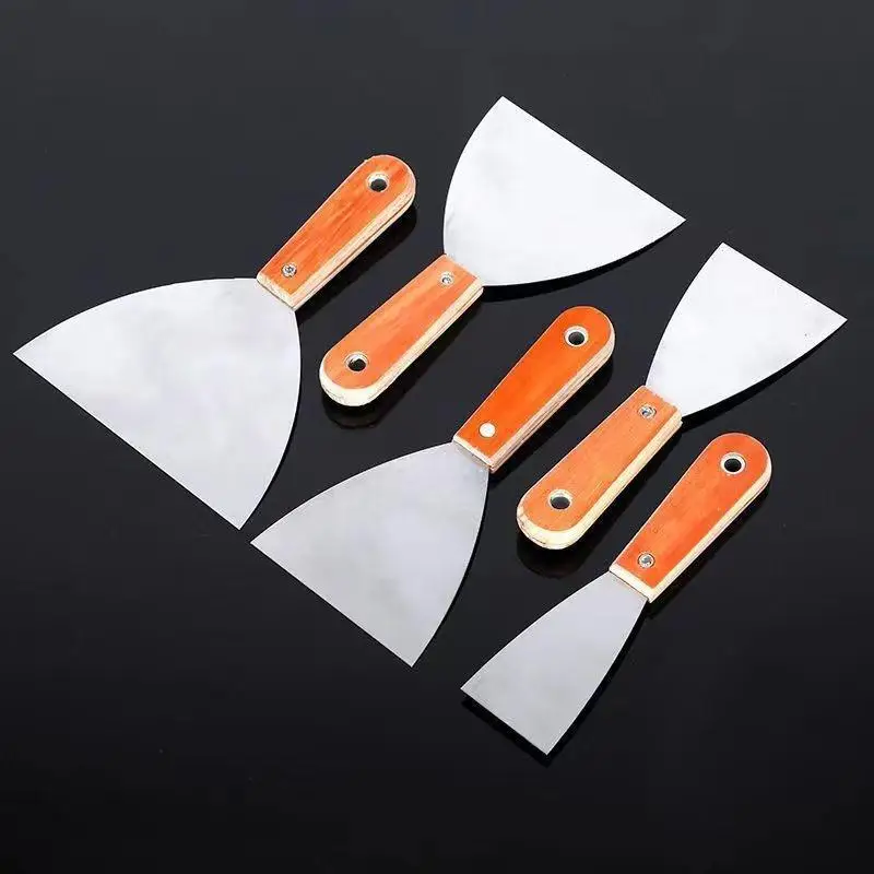 Putty Knife Rust Resistant Thick Stainless Steel Blade Professional Hand Tool for Drywall Repair Home Wall Patching Projects