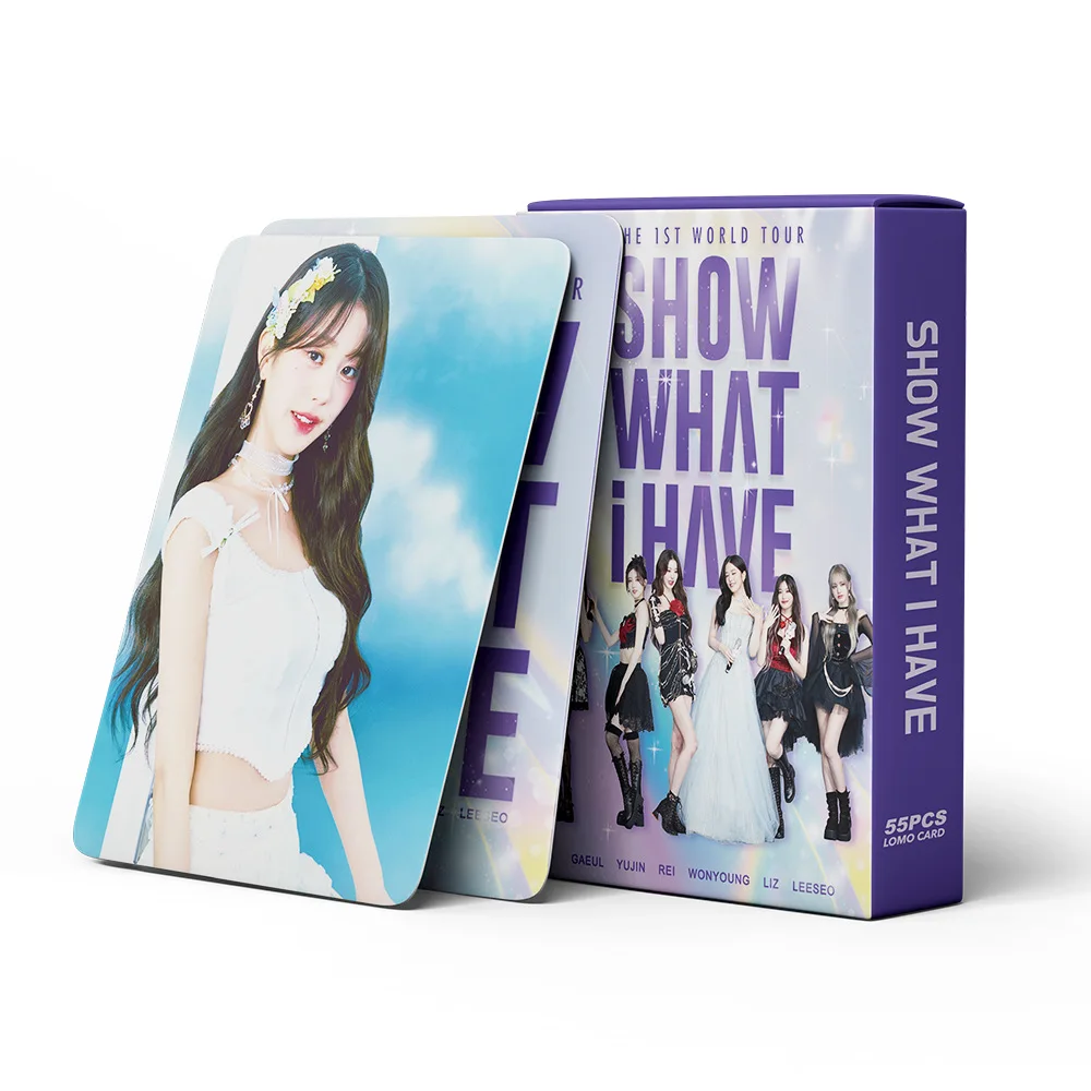 Kpop IVE MINIVE POP-UP Lomo Photocard Ablum 2024 tarjetas, bonito póster impreso, regalo para fanáticos